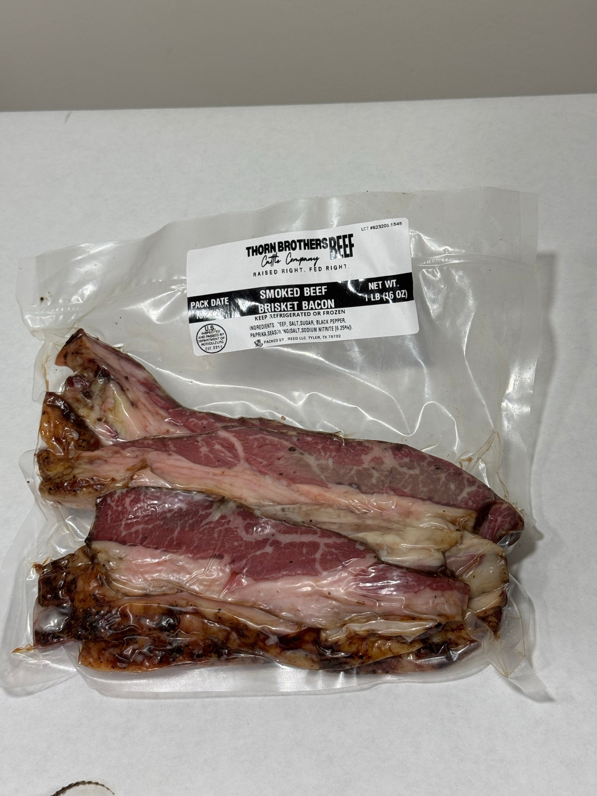 Smoked Beef Brisket Bacon