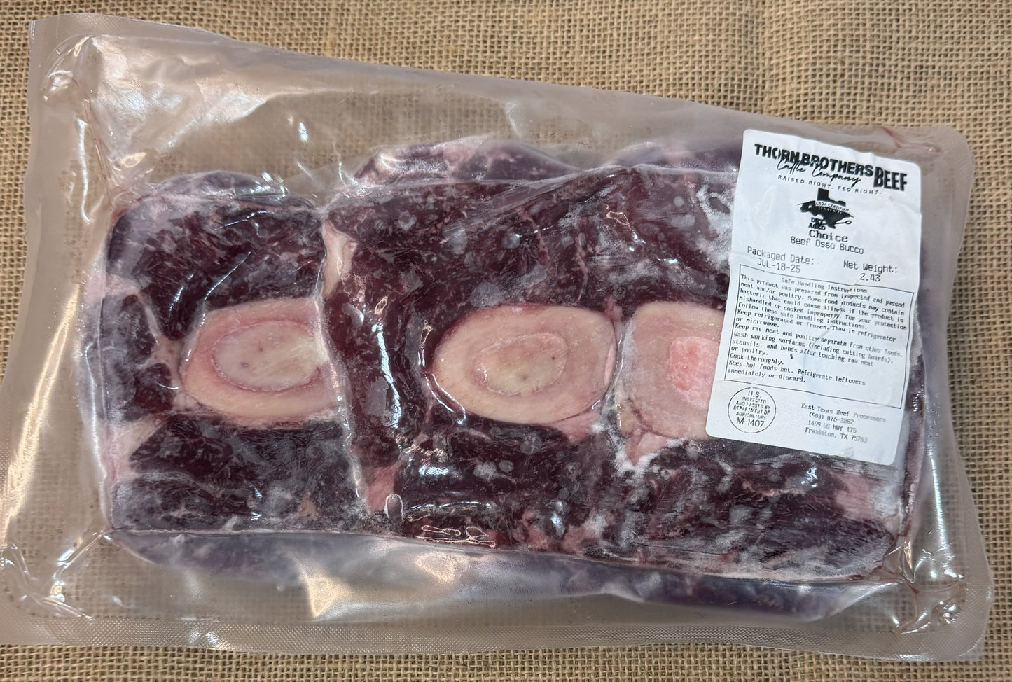 Beef Osso Bucco